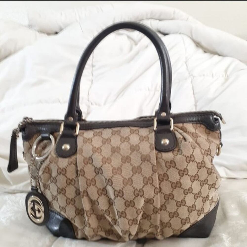 Gucci Logo Supreme Totes Handbag Satchel